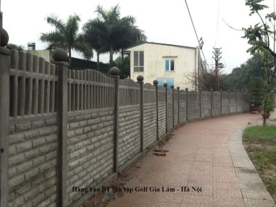 Hàng rào BT sân tập Golf Gia Lâm - Hà Nội - Doanh Nghiệp Tư Nhân Khả Thi